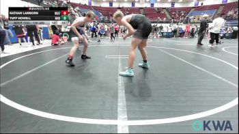 130 lbs 3rd Place - Nathan Lamborn, Weatherford Youth Wrestling vs Tuff Howell, Madill Takedown