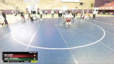 190 lbs Cons. Semi - Jinet Demanou, White Bear Lake Wrestling vs Sky Kopp, North Dakota