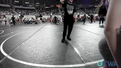 62 lbs Quarterfinal - Oakley Waitkus, Team Tulsa Wrestling Club vs Vivian Brooks, Husky WC