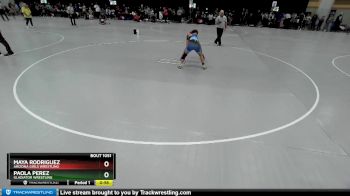 93 lbs Quarterfinal - Paola Perez, Gladiator Wrestling vs Maya Rodriguez, Arizona Girls Wrestling