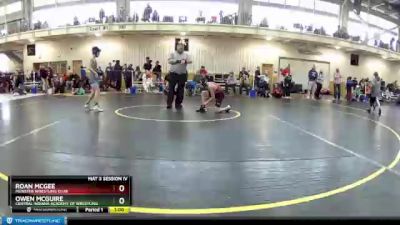 92 lbs Cons. Round 3 - Owen McGuire, Central Indiana Academy Of Wrestling vs Roan McGee, Munster Wrestling Club