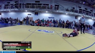 97 lbs Champ. Round 2 - Landon Crooks, Contenders Wrestling Academy vs Daniel Hornbaker, Warrior Regional Training Center