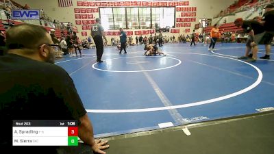 61-64 lbs Rr Rnd 1 - Audie Spradling, F-5 Grappling vs Mateo Sierra, OKC Saints Wrestling