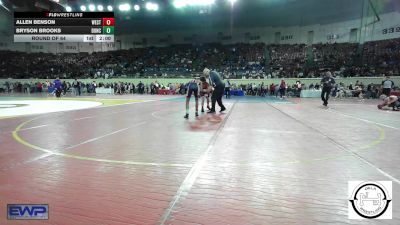 105 lbs Round Of 64 - Allen Benson, Westmoore Wresting vs Bryson Brooks, Duncan Middle School