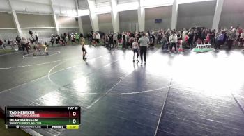 100 lbs Quarterfinal - Bear Hanssen, Wasatch Wrestling Club vs Tad Nebeker, Southwest Wolverines