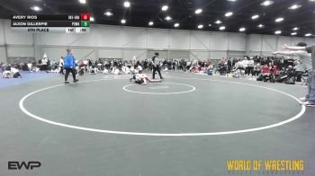 125 lbs 5th Place - Avery Rios, OK Elite 14U Orange vs Jaxon Gillespie, POWA 14U