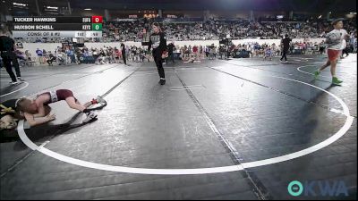 46 lbs Consi Of 8 #2 - Tucker Hawkins, Eufaula Ironheads Wrestling Club vs Huxson Schell, Keystone Kids Wrestling Club