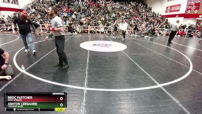 138 lbs Semifinal - Broc Fletcher, Rock Springs vs Ashton Leegaard, Thunder Basin