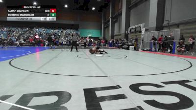 101 lbs Round Of 32 - Alijah Jackson, Central Valley (Ceres) vs Dominic Marchack, Eierman Elite