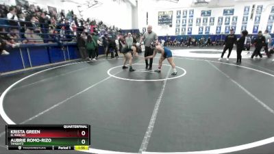 130 lbs Quarterfinal - Krista Green, El Rancho vs Aubrie Romo-Rizo, Tahquitz