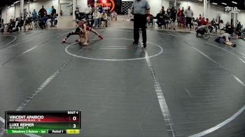 84 lbs Round 2 (4 Team) - Vincent Aparicio, Mat Warriors Black vs Luke Reimer, PA Alliance
