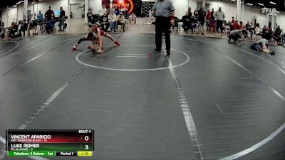 84 lbs Round 2 (4 Team) - Vincent Aparicio, Mat Warriors Black vs Luke Reimer, PA Alliance