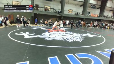 165 lbs Cons. Quarters - Andy Wei, South Bellevue Wrestling Club vs Ryder Thomas, Avalanche