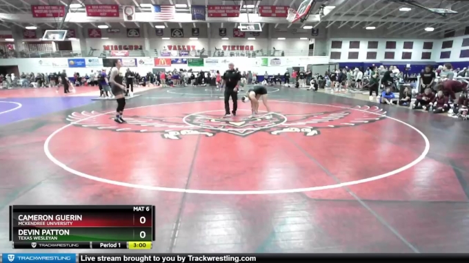 130 lbs Champ. Round 3 - Devin Patton, Texas Wesleyan vs Cameron Guerin ...