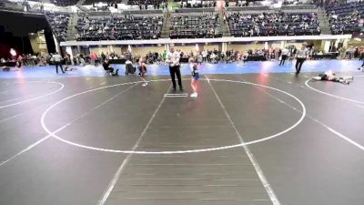 Girls 5th - 6th grade - 71 5th Place Match - Harper Youngblut, Iowa vs Scout Barnes, Iowa