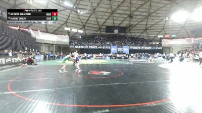 Girls 2A 130 lbs Champ. Round 1 - Alycia Sandre, Anacortes (Girls) vs Katie Trejo, Clover Park (Girls)