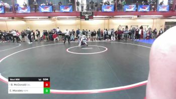 120 lbs Consi Of 16 #1 - Brody McDonald, Salem, NH vs Elijah Morales, Hope