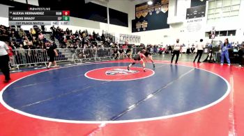 120 lbs 1st Place Match - Jaedis Brady, Esperanza vs Alexia Hernandez, Rio Mesa