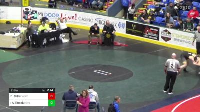 212 lbs Consi Of 16 #2 - Charles Miller, North Allegheny vs Aiden Resek, Reynolds