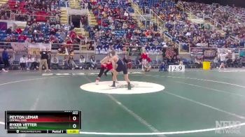 132 lbs Champ. Round 1 - Ryker Vetter, South Border vs Peyton Lemar, Central Cass