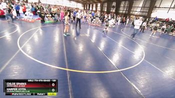 108 lbs Champ. Round 1 - Chloe Sparks, Uintah Girls Jr High vs Harper Hyita, Cougars Wrestling Club