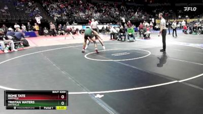 150 Class 3 lbs Quarterfinal - Tristan Waters, Smithville vs Rome Tate, Whitfield