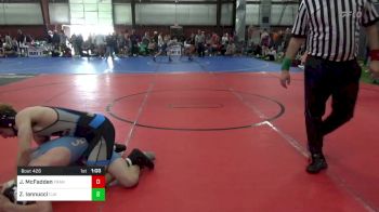 130 lbs Consi Of 8 #2 - James McFadden, Franklin Towne vs Zachary Iannucci, CJA