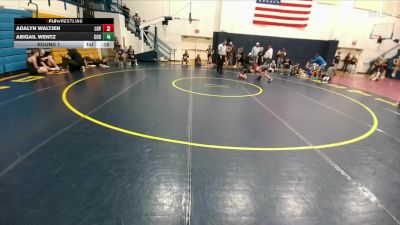 72-79 lbs Round 2 - Mia Hanger, Riverton Middle School vs Roxy White, Thermopolis Middle School