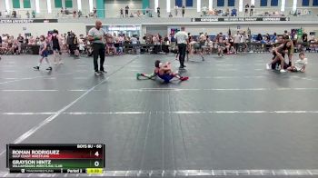 60 lbs Semifinal - Roman Rodriguez, Gulf Coast Wrestling vs Grayson Hintz, Williamsburg Wrestling Club