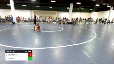 90 lbs Round Of 32 - Jacob Saunders, MO vs Presley Green, PA