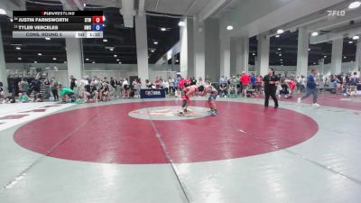 51 lbs Cons. Round 5 - Justin Farnsworth, Steller Trained Wrestling vs Tyler Verceles, HeadHunters Wrestling Club