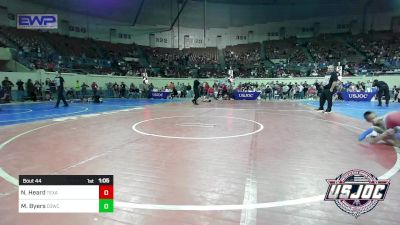 80 lbs Round Of 16 - Nathaniel Heard, Texas Select Wrestling vs Mason Byers, D3 Wrestling Cluib