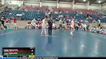 106 lbs Quarterfinals (8 Team) - Gage Singleton, Oregon1 vs Cole Faircloth, NEVADA1