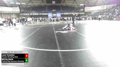 132 lbs Champ. Rd Of 16 - Lane Compton, Piranha Wrestling Club vs McCoy Davis, Federal Way Spartans Wrestling