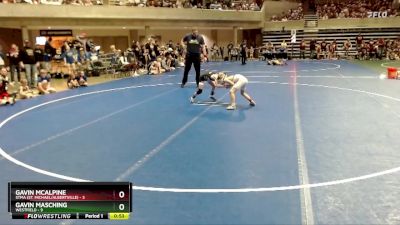 60 lbs Semis & 1st Wrestleback (8 Team) - Gavin McAlpine, STMA (St. Michael/Albertville) vs Gavin Masching, Westfield