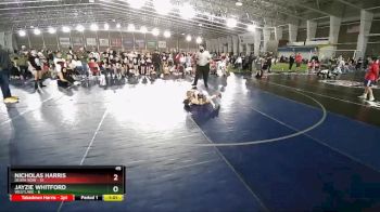 45 lbs Semis & 1st Wrestleback (8 Team) - Nicholas Harris, Death Row vs Jayzie Whitford, Westlake