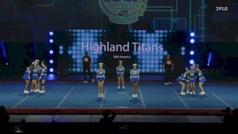 Mid-America - Highland Titans [2024 Northern Indiana Pop Warner Show Cheer 2 Jr. Varsity Medium Monday] 2024 Pop Warner National Cheer & Dance Championship