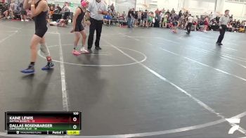 100 lbs Round 1 (6 Team) - Dallas Rosenbarger, Contenders Blue vs Kaine Lewis, Dayton Bandits