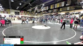 53 lbs Round 3 - Lukas Floyd, Rancho Bernardo Wrestling vs Marcus Sorden, Fallbrook Wrestling Club