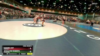 120 lbs Cons. Round 2 - Kaknika Ket, Modesto vs Emmalynn Roberts, Claremore