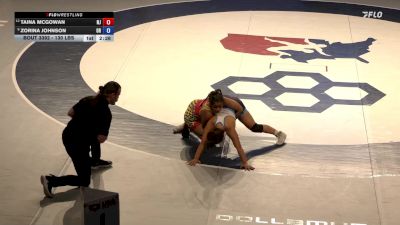 130 lbs 1st Place Match - Taina McGowan, NJ vs Zorina Johnson, OR