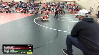 124-135 lbs Quarterfinal - Chloe Gandy, Ferndale Force Wrestling Club vs Caylee Ward, Steelclaw Wrestling Club