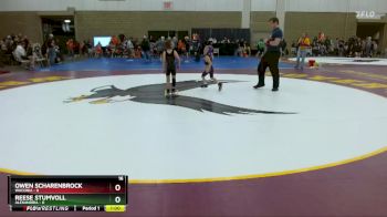 45 lbs Semis (4 Team) - Owen Scharenbrock, Waconia vs Reese Stumvoll, Alexandria