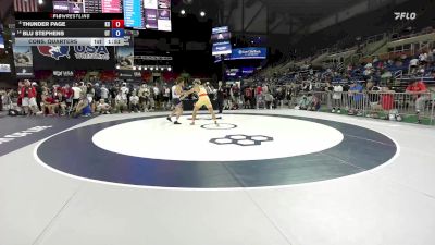 150 lbs Cons. Quarters - Thunder Page, KS vs Blu Stephens, UT