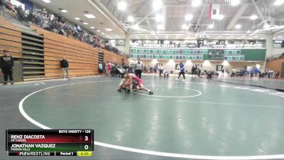 126 lbs Cons. Round 4 - Renz Diacosta, Mt Carmel vs Jonathan Vazquez, Mission Hills