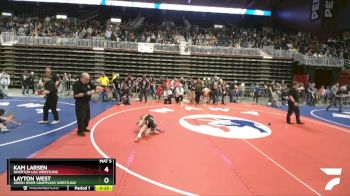 53 lbs Cons. Round 6 - Kam Larsen, Riverton USA Wrestling vs Layton West, Green River Grapplers Wrestling