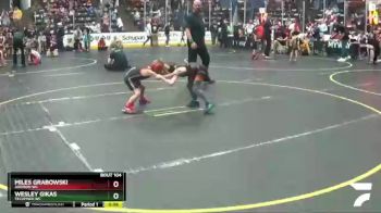 52 lbs Cons. Round 4 - Miles Grabowski, Addison WC vs Wesley Gikas, Tecumseh WC