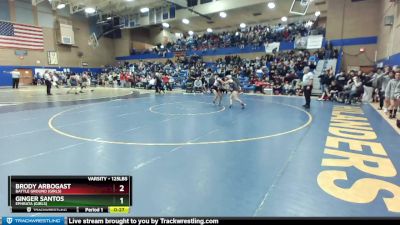 125lbs Cons. Round 3 - Ginger Santos, Ephrata (Girls) vs Brody Arbogast, Battle Ground (Girls)