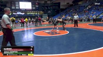 145 lbs Quarterfinal - Sanaa Hampton, Rock Island (H.S.) vs AJ Grant, Chicago (Phoenix Military Academy)