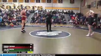 182 lbs Cons. Round 1 - Caleb Smith, Etiwanda vs Zerek Zeman, Oxnard